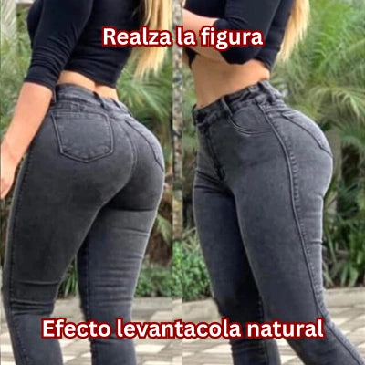 Jeans Negro MoldeFit Compresión Suave