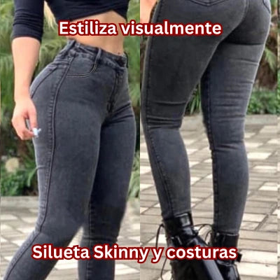 Jeans Negro MoldeFit Compresión Suave