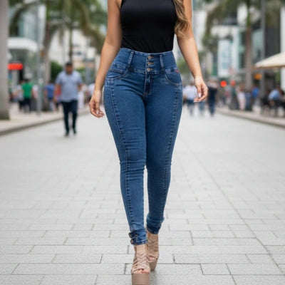 Skinny Azul Bota Esencia