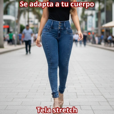 Skinny Azul Bota Esencia