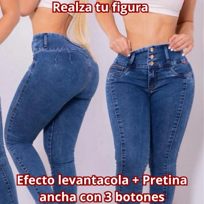 Skinny Azul Bota Esencia
