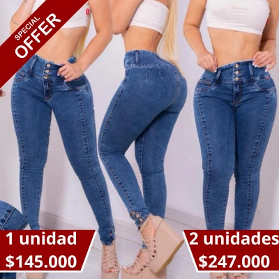 Skinny Azul Bota Esencia