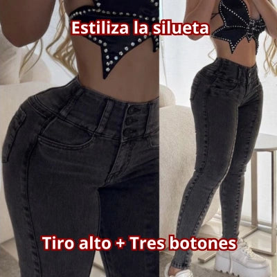 Jean Gris Acero Efecto Realce