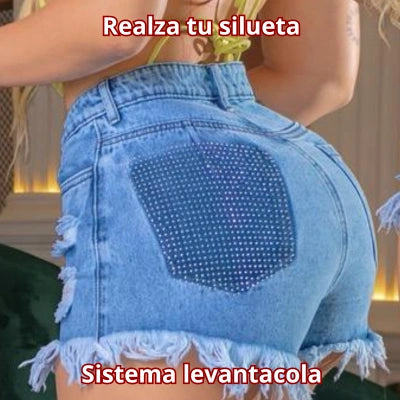 Short Índigo Destellos