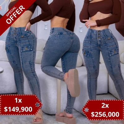 Pantalón Skinny Esencia Verdoso