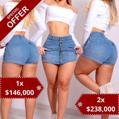 Falda Short Denim Auténtica