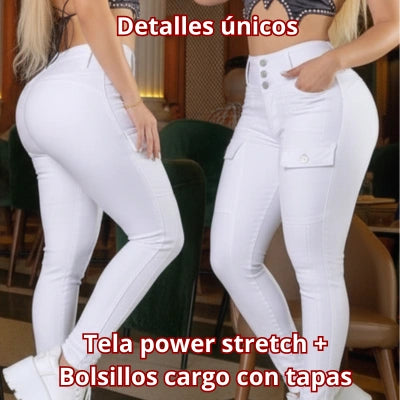 Jean Skinny Blanco 3 Botones