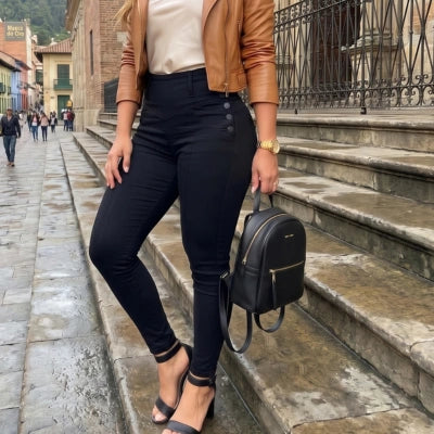 Jean Silueta Auténtica Negra.