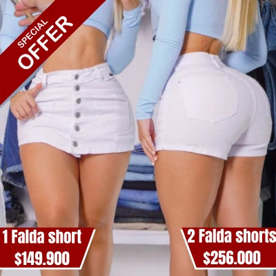 Falda Short Alba Audaz