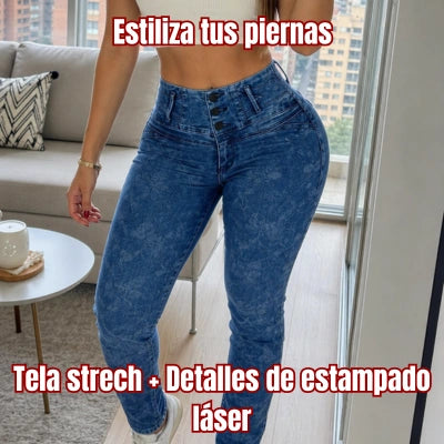Pantalón Skinny Armonía Azul Oscuro