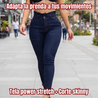 Jean Skinny Flex Azul Auténtico