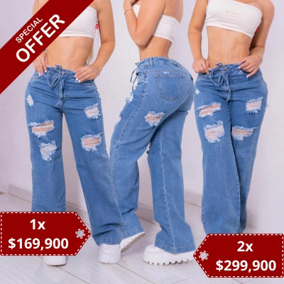 Jean Aura Wide Leg Roto