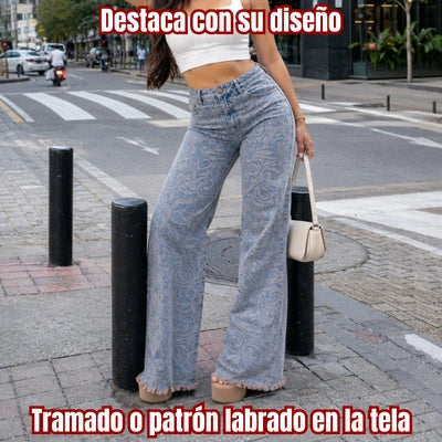 Jean Mom Textura Plena