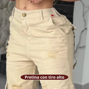 Mom Cargo Beige