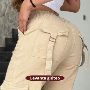 Mom Cargo Beige