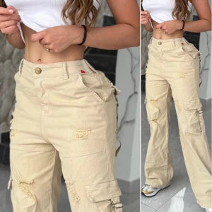 Mom Cargo Beige