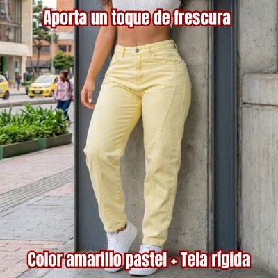 Jean Mom Aura Pastel