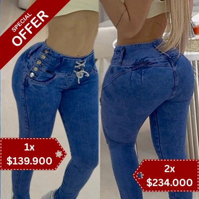Jean Azul Corset Alto “En Orden”