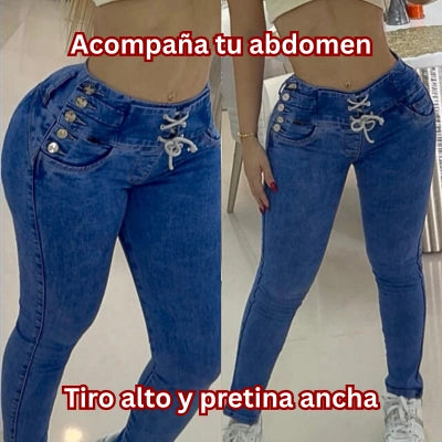 Jean Azul Corset Alto “En Orden”