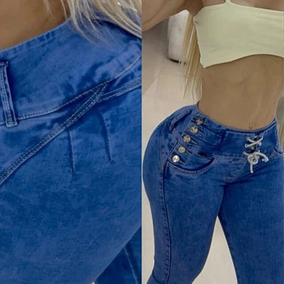 Jean Azul Corset Alto “En Orden”
