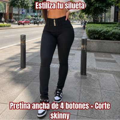Skinny Anatómico Poder Negro