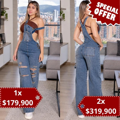 Overol Denim Silueta Libre