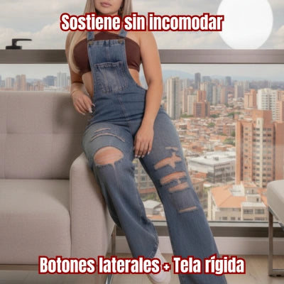 Overol Denim Silueta Libre