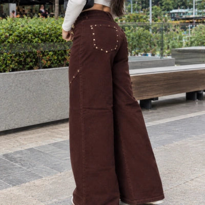 Denim Palazzo 'Actitud Mochaccino'