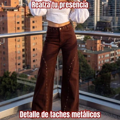 Denim Palazzo 'Actitud Mochaccino'