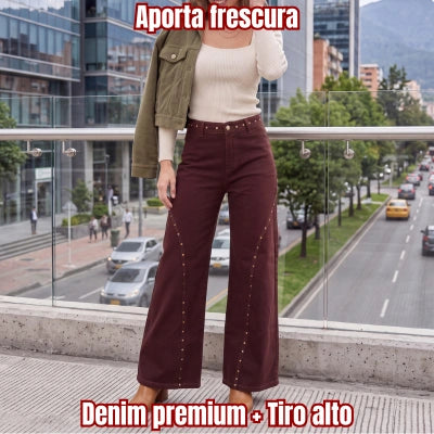 Denim Palazzo 'Actitud Mochaccino'