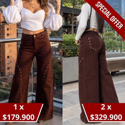 Denim Palazzo 'Actitud Mochaccino'