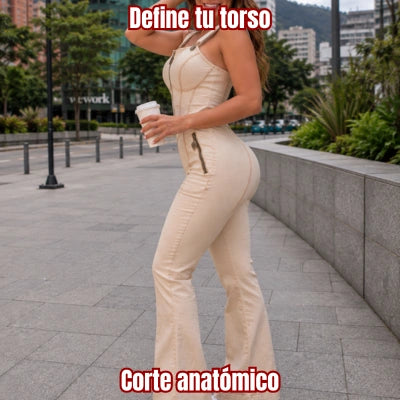 Overol Corsé "Curva Auténtica" Crema