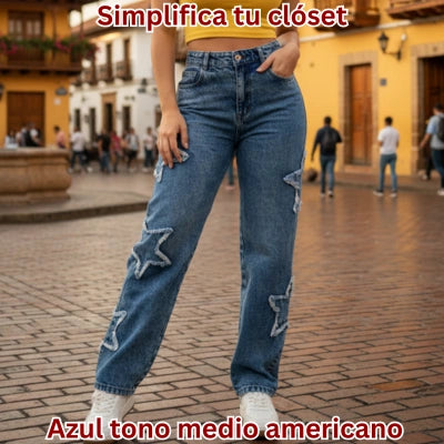 Palazzo Denim Estrella Libre