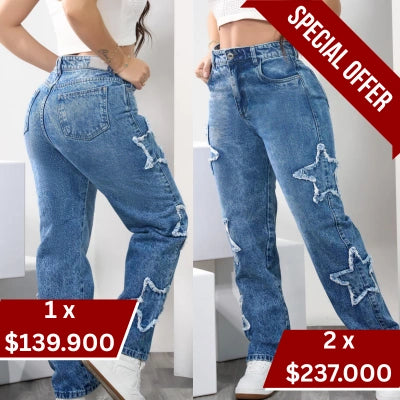 Palazzo Denim Estrella Libre