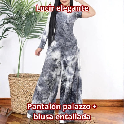 Conjunto Mompós — Palazzo & Blusa Satinada