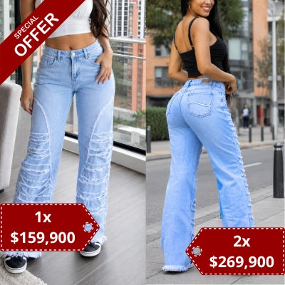 Sin Límites — Jean Wide Leg Slash Extremo