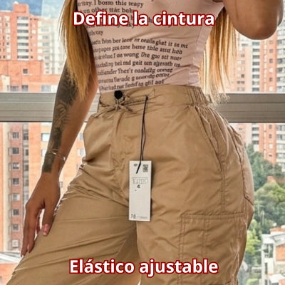 Pantalón Rubí — Cargo Antifluido Oversize