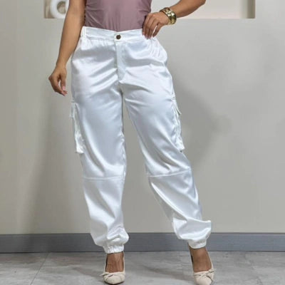 Pantalón Satin Aura Cargo