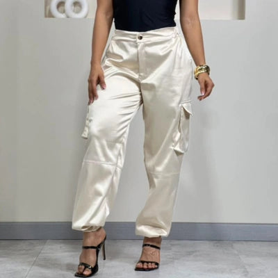 Pantalón Satin Aura Cargo