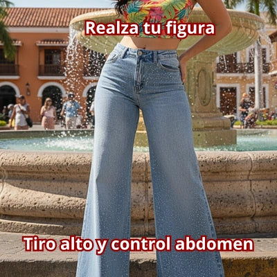 Jeans Cielo de Brillos Oversize