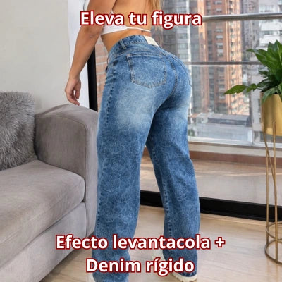 Palazzo Denim "Lienzo Floral