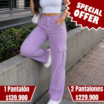 Pantalón Cargo Drill "Curva Firme"