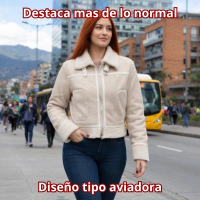 Aviadora Beige & Noir