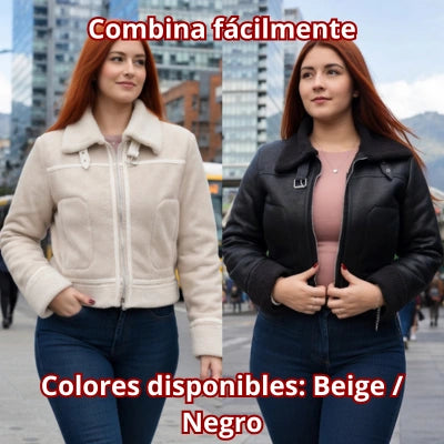 Aviadora Beige & Noir