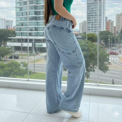 Andar Libre — Jean Wide Leg Bota Recta