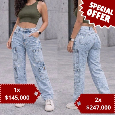 Jean Cargo Nube Libre