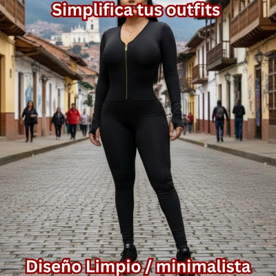 Enterizo Negro “Cierre Seguro”