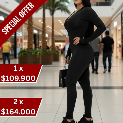 Enterizo Negro “Cierre Seguro”