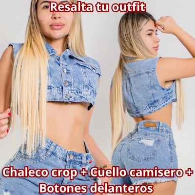 Short Destello Azul