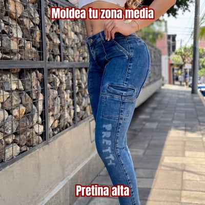 Jean Skinny Realce Urbano